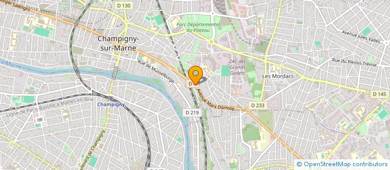 localisation de l'entreprise SCI LA VALLEE  CHAMPIGNY-SUR-MARNE