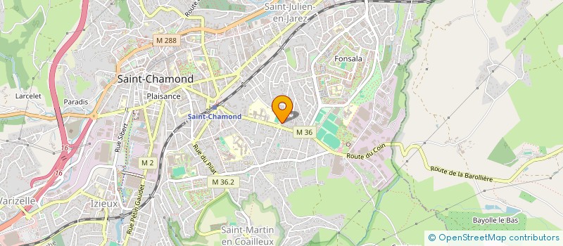 localisation de l'entreprise SCI LA VALLEE  SAINT-CHAMOND