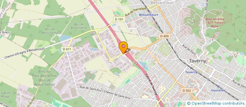 localisation de l'entreprise SCI LA VALLEE  TAVERNY