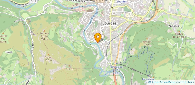 localisation de l'entreprise SCI LA VALLEE  LOURDES