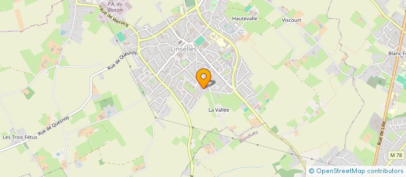 localisation de l'entreprise SCI LA VALLEE  LINSELLES