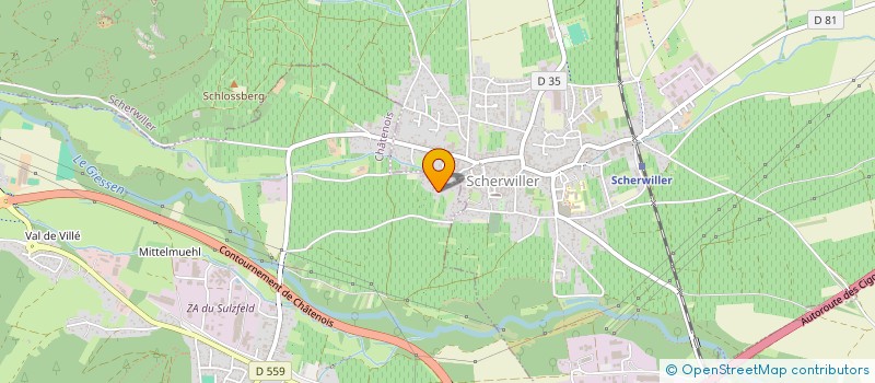 localisation de l'entreprise SCI LA VALLEE  CHATENOIS