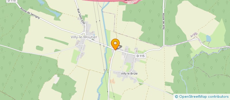 localisation de l'entreprise SCI LA VALLEE  VILLY-LE-MOUTIER