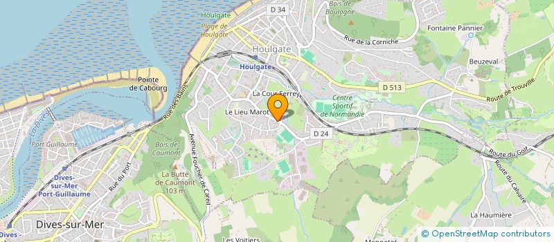 localisation de l'entreprise SCI LA VALLEE  HOULGATE