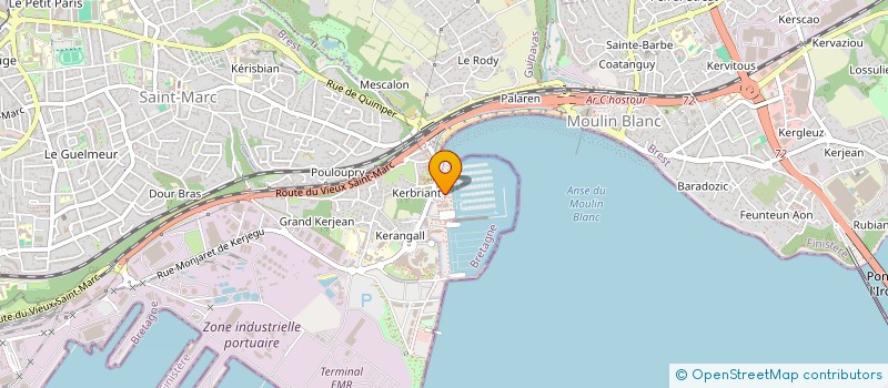 localisation de l'entreprise SCI LA VALLEE  BREST