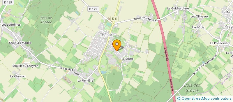 localisation de l'entreprise SCI LA VALLEE DE CORAN  THENAC