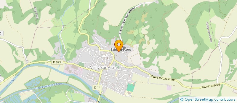 localisation de l'entreprise SCI LA VALLEE DE L'AISNE  VAILLY-SUR-AISNE