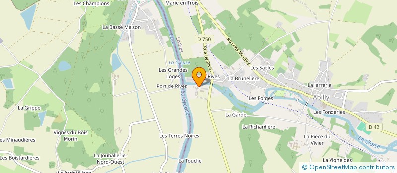 localisation de l'entreprise SCI LA VALLEE DE L'ESVES  ABILLY