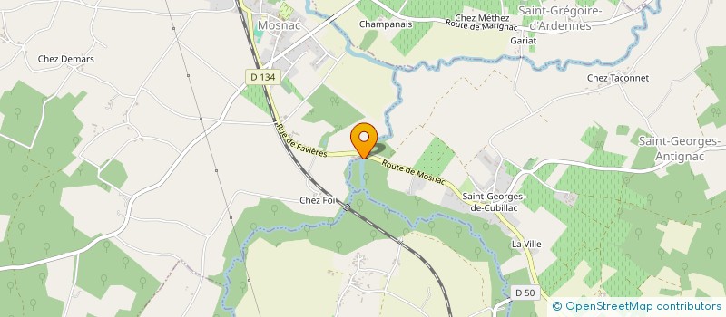 localisation de l'entreprise SCI LA VALLEE DE LA SEUGNE à MOSNAC
