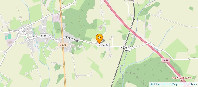 localisation de l'entreprise SCI LA VALLEE DES BOIS  FYE