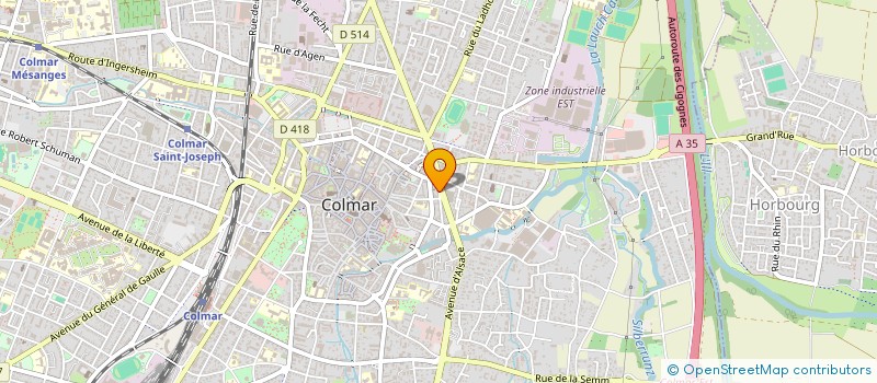 localisation de l'entreprise SCI LA VALLEE DES TEMPLES  COLMAR