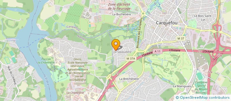 localisation de l'entreprise SCI LA VALLEE DJU  CARQUEFOU