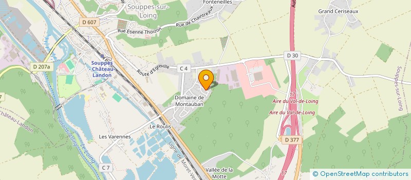 localisation de l'entreprise SCI LA VALLEE DU LOING  SOUPPES-SUR-LOING