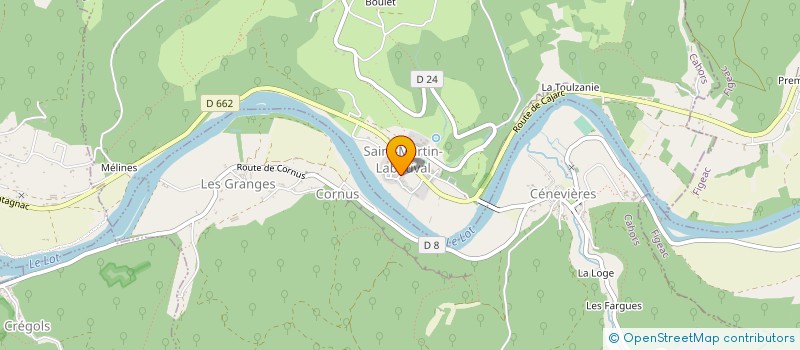 localisation de l'entreprise SCI LA VALLEE DU LOT  SAINT GERY-VERS