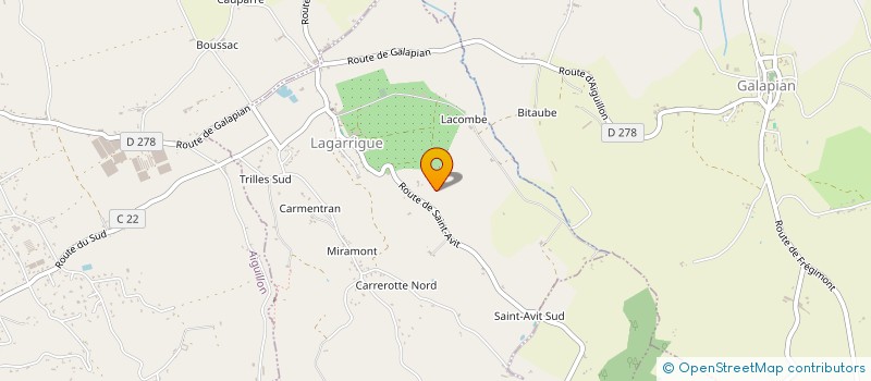 localisation de l'entreprise SCI LA VALLEE DU LOT  LAGARRIGUE