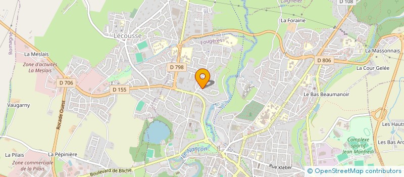 localisation de l'entreprise SCI LA VALLEE DU NANCON  FOUGERES