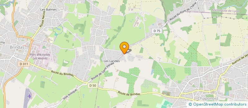 localisation de l'entreprise SCI LA VALLEE DU PARADIS  CHAPONOST