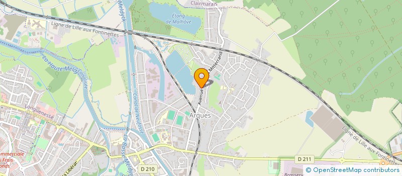 localisation de l'entreprise SCI LA VALLEE MALHOVE  ARQUES