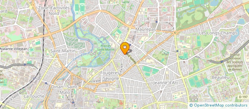 localisation de l'entreprise SCI LA VALLEE MARTIN  RENNES