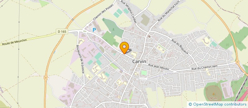 localisation de l'entreprise SCI LA VALLIERE  CARVIN