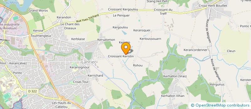 localisation de l'entreprise SCI LA VALLIERE  CONCARNEAU