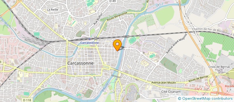 localisation de l'entreprise SCI LA VALOISE à CARCASSONNE