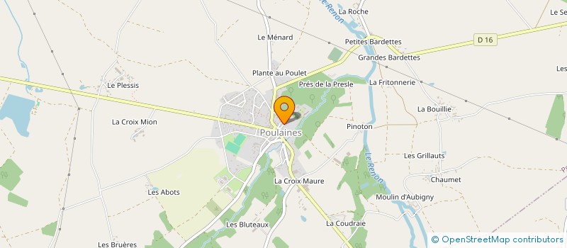 localisation de l'entreprise SCI LA VALVASSIERE à POULAINES