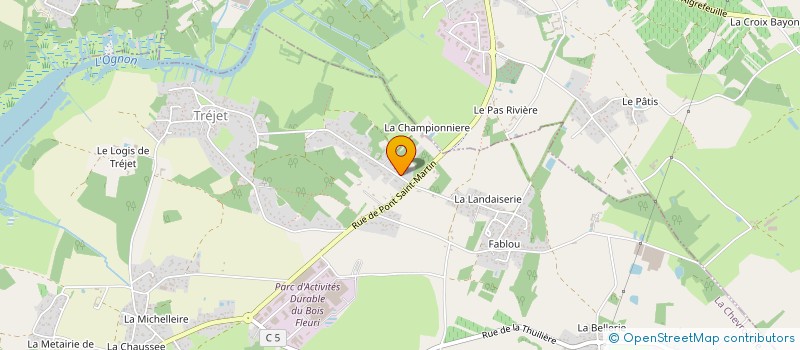 localisation de l'entreprise SCI LA VANOISE  LA CHEVROLIERE