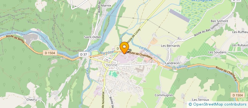 localisation de l'entreprise SCI LA VARANGUE  YENNE