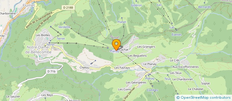 localisation de l'entreprise SCI LA VARDACHE  NOTRE-DAME-DE-BELLECOMBE