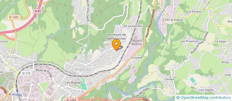 localisation de l'entreprise SCI LA VARDAF  ARGONAY