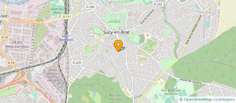 localisation de l'entreprise SCI LA VARENNE à SUCY-EN-BRIE