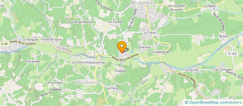 localisation de l'entreprise SCI LA VARENNE  SAINT-ETIENNE-DES-OULLIERES