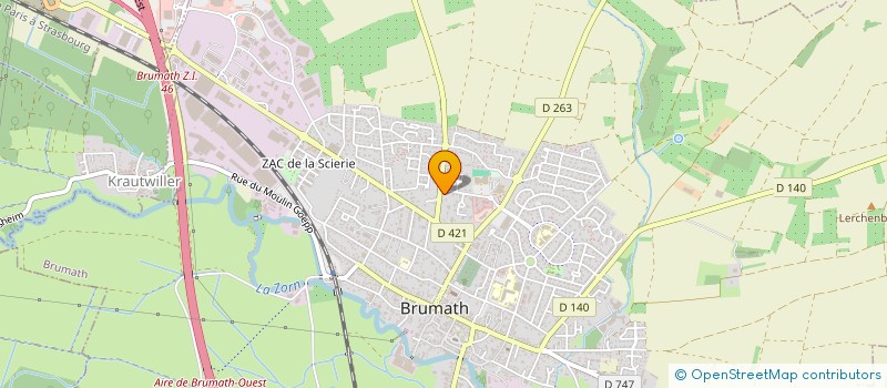 localisation de l'entreprise SCI LA VARLOPE  BRUMATH