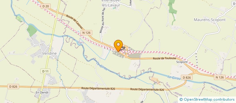 localisation de l'entreprise SCI LA VAUREENNE  LAVAUR
