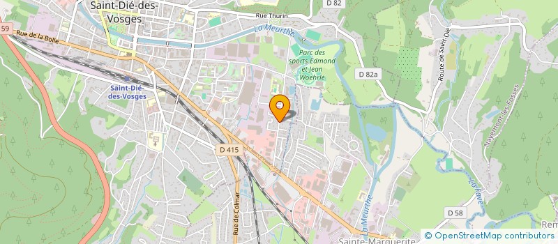 localisation de l'entreprise SCI LA VAXENAIRE à SAINT-DIE-DES-VOSGES