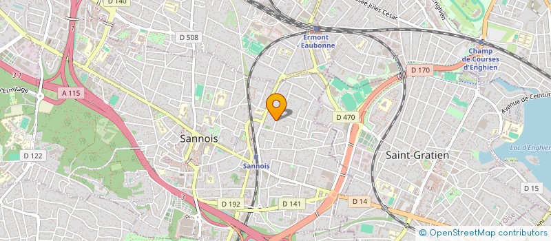 localisation de l'entreprise SCI LA VEDRAINE  SANNOIS