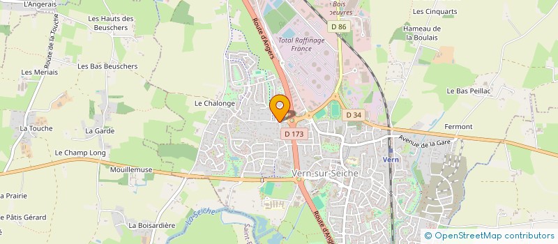 localisation de l'entreprise SCI LA VEILLE  VERN-SUR-SEICHE