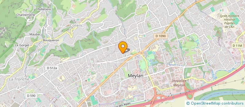 localisation de l'entreprise SCI LA VELLONNIERE  MEYLAN