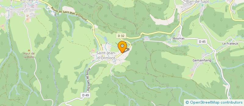 localisation de l'entreprise SCI LA VENDRENNIERE  SAINT-JEAN-D'ORMONT