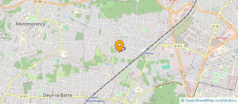 localisation de l'entreprise SCI LA VERA  GROSLAY