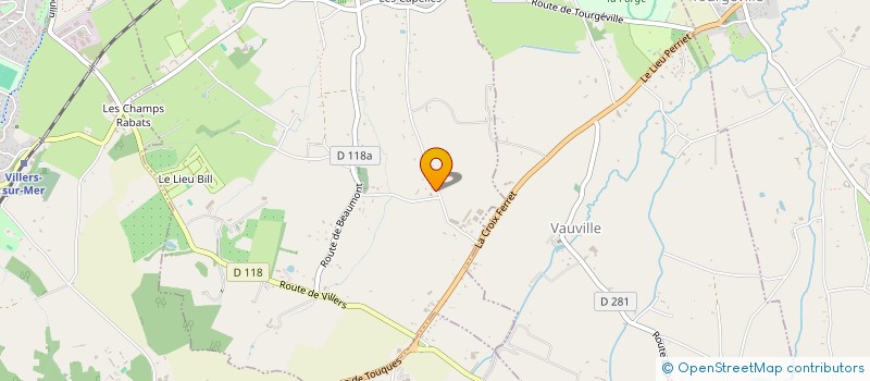 localisation de l'entreprise SCI LA VERANDA DE L OMBRIERE  BLONVILLE-SUR-MER