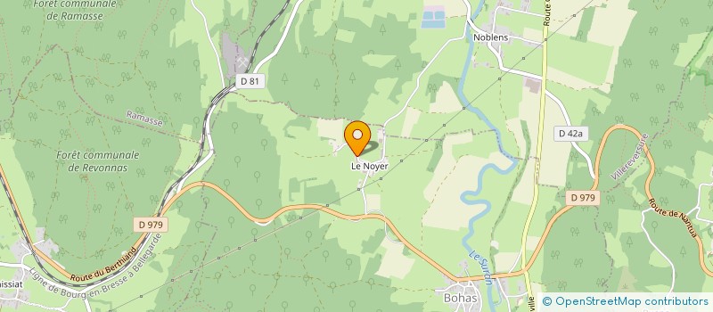 localisation de l'entreprise SCI  LA VERCHERE FLEURIE  BOHAS-MEYRIAT-RIGNAT