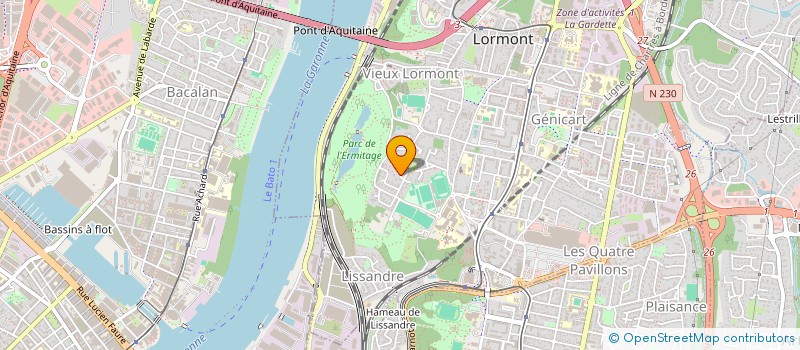 localisation de l'entreprise SCI LA VERDIERE BLEUE  LORMONT