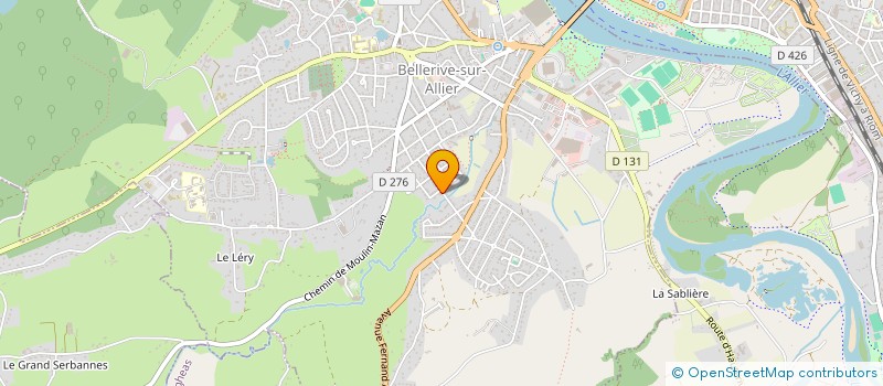 localisation de l'entreprise SCI LA VERIANE  BELLERIVE-SUR-ALLIER