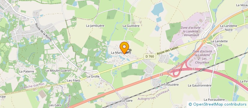 localisation de l'entreprise SCI LA VERNAIE  VENANSAULT