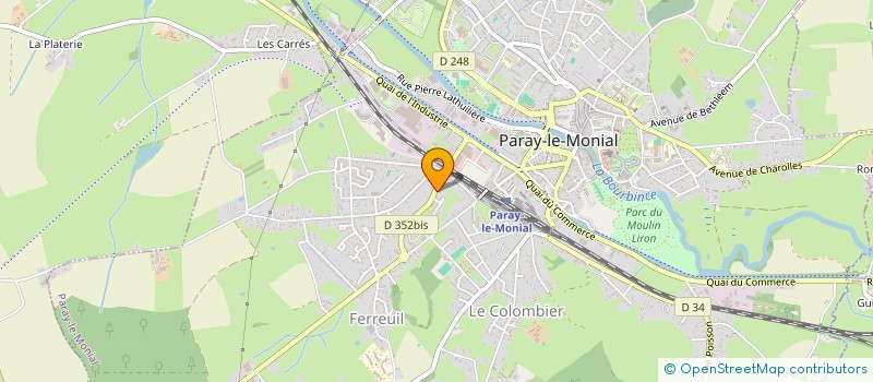 localisation de l'entreprise SCI LA VERONAISE  PARAY-LE-MONIAL
