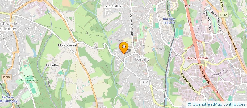 localisation de l'entreprise SCI LA VERONIQUE  DARDILLY