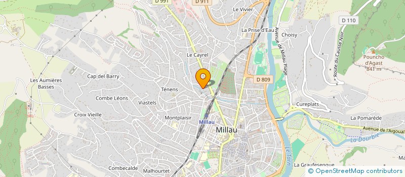 localisation de l'entreprise SCI LA VERONIQUE  MILLAU