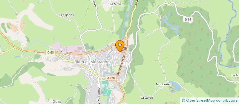 localisation de l'entreprise SCI LA VERONNE VERDIER à RIOM-ES-MONTAGNES